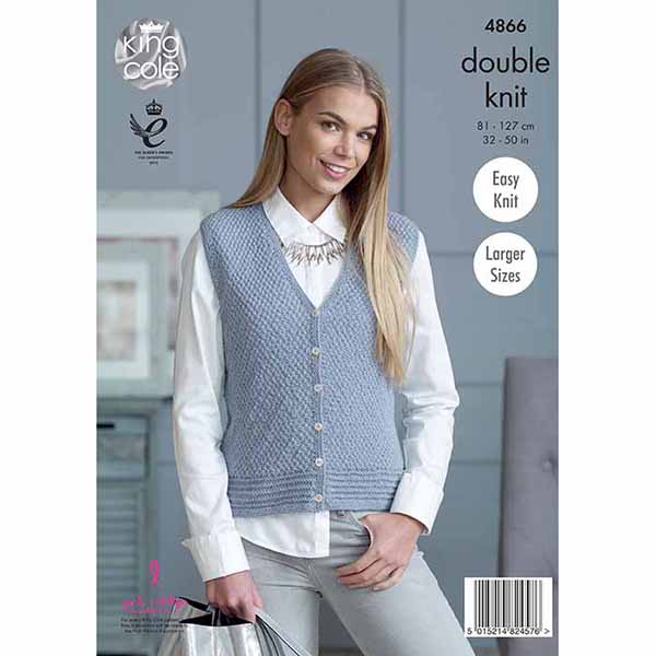 king-cole-4866-cardigan-weste-strickanleitung-alpaca-dk image 2