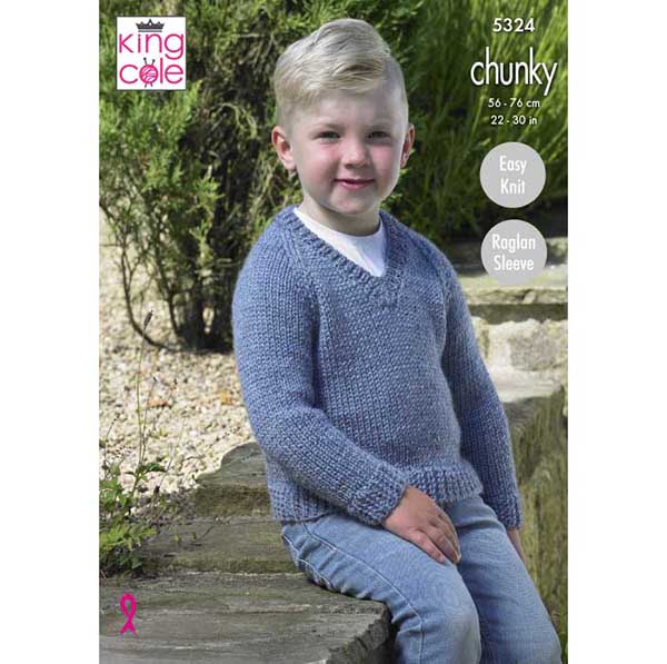 king-cole-5324-pullover-strickanleitung-big-value-chunky image 1