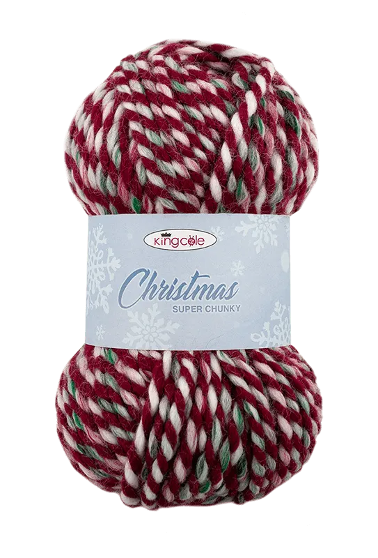king-cole-christmas-super-chunky-garn-rot-gr-n-weihnachtsmix image 1