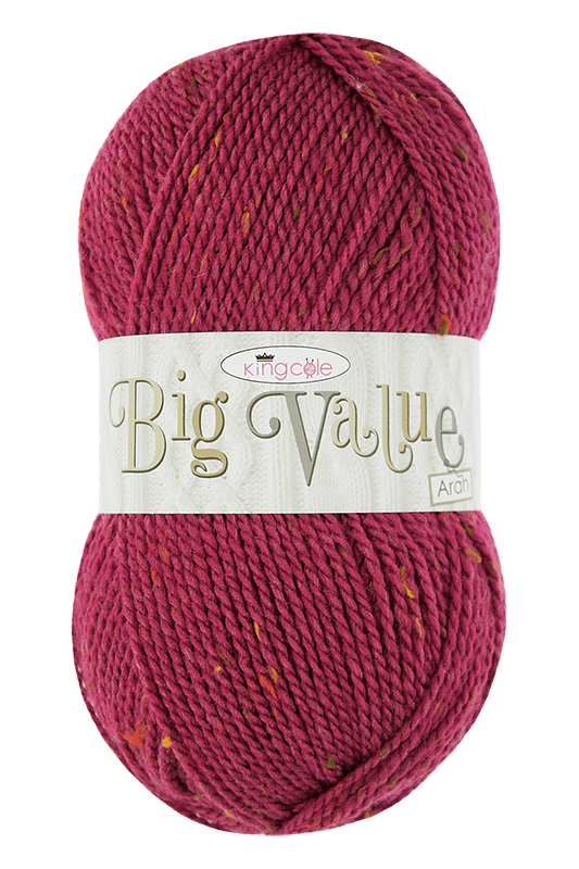 king-cole-big-value-aran-strickwolle-100g-tweed-acryl image 1