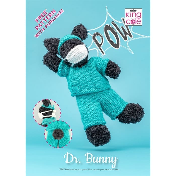 king-cole-dr-bunny-hase-strickanleitung-truffle-big-value-dk image 1