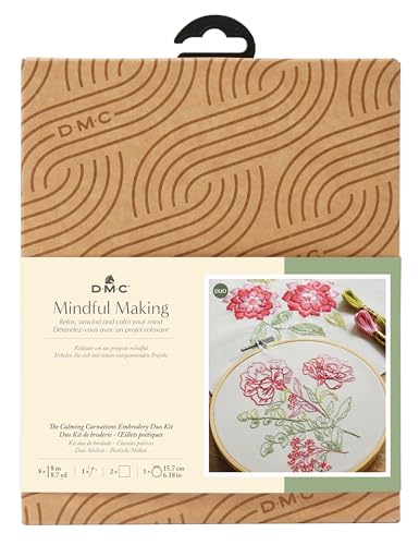dmc-tb163-poetische-nelke-stickset-duo-baumwolle image 4