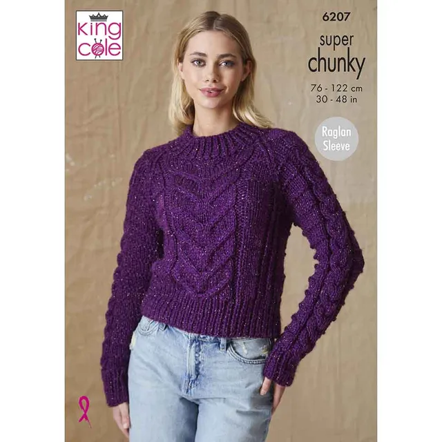 king-cole-6207-pullover-slipover-strickanleitung-weste image 1