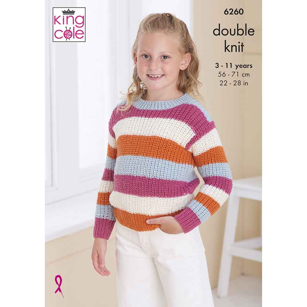 king-cole-6260-pullover-cardigan-strickanleitung-orchard-dk image 1