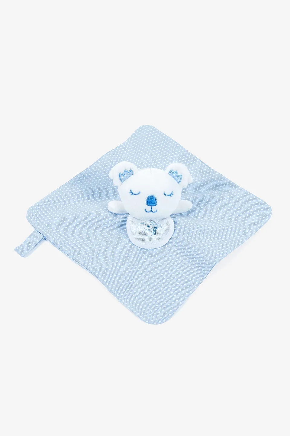 dmc-koala-kuscheltuch-besticken-blau-24x24-cm-baby image 1