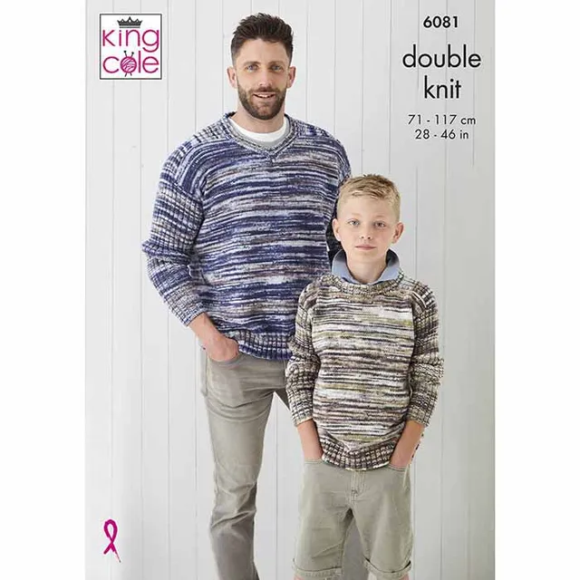 king-cole-6081-strickanleitung-pullover-camouflage-dk image 1