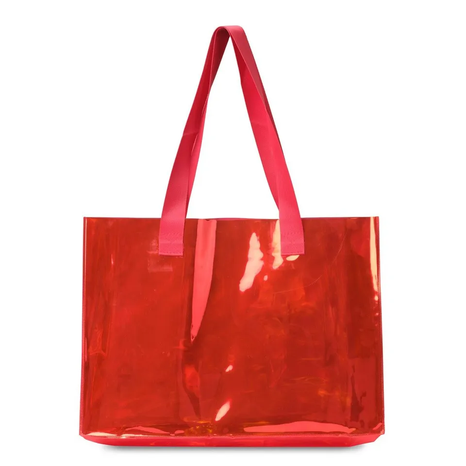 hobbii-clear-totebag-umh-ngetasche-rot-transparent image 1