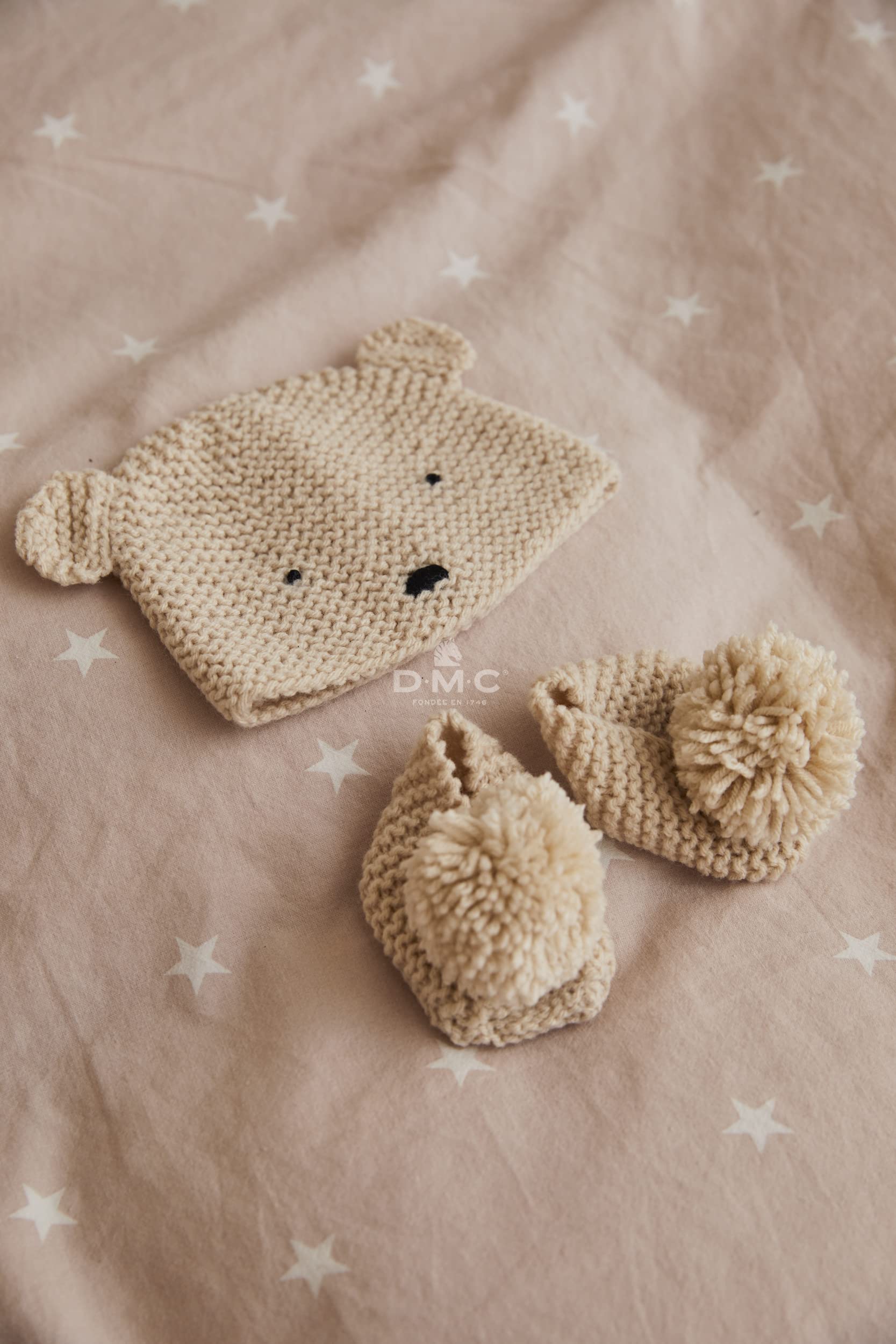 dmc-teddym-tze-booties-baby-strickset-mit-nadeln image 3