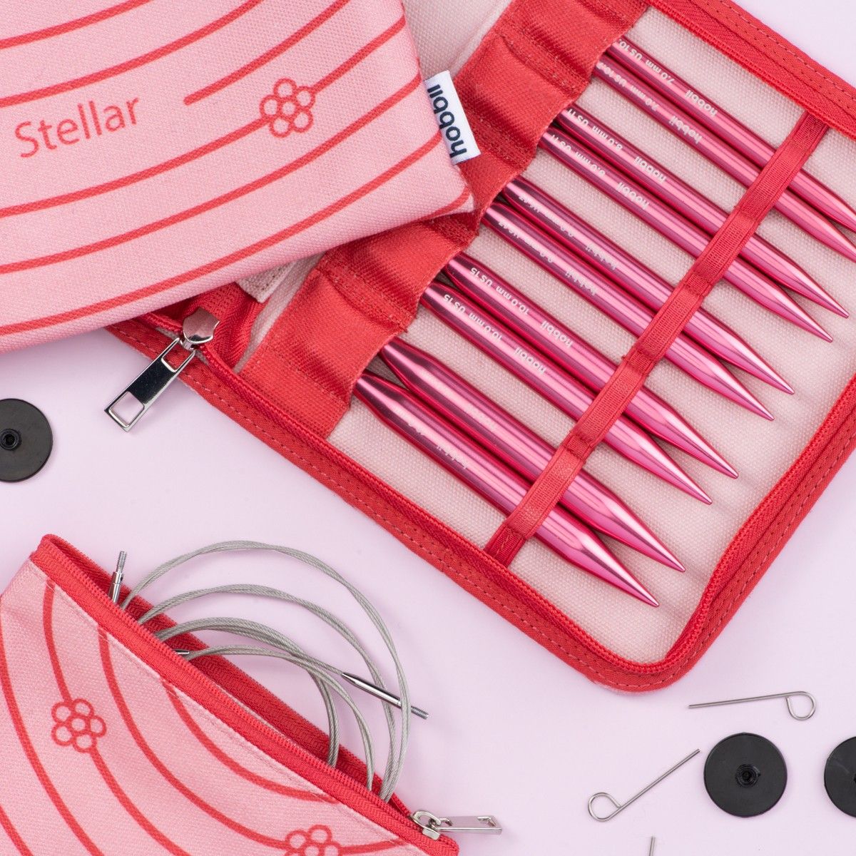 hobbii-stellar-rundstricknadel-set-deluxe-coral-3-5-12-mm image 2