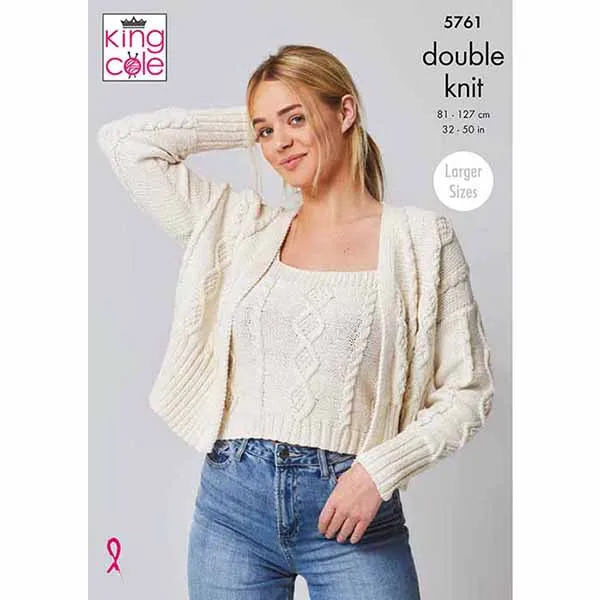 king-cole-5761-strickanleitung-top-cardigan-cottonsoft image 1