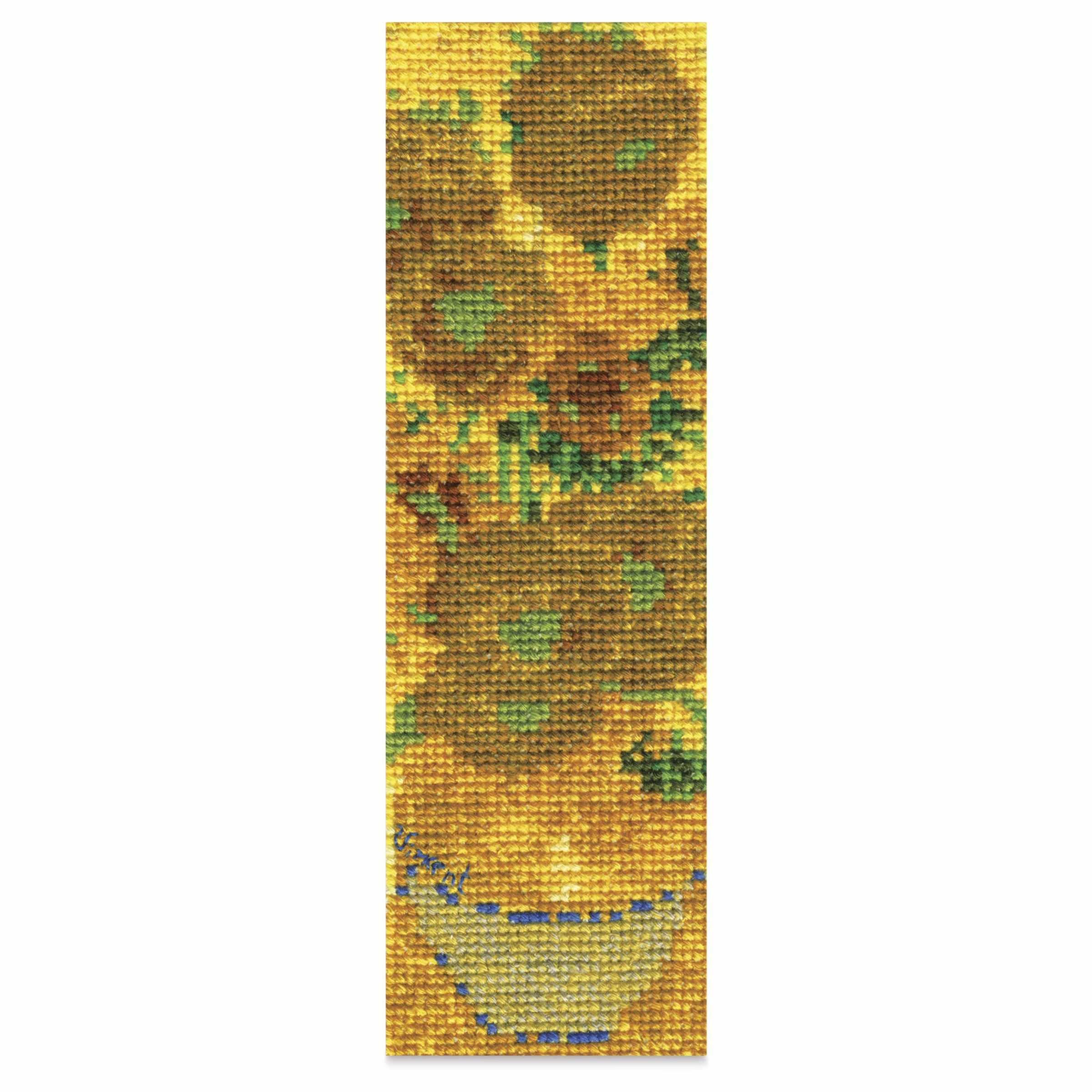 dmc-moulin-sp-cial-sonnenblumen-lesezeichen-kreuzstichset image 1