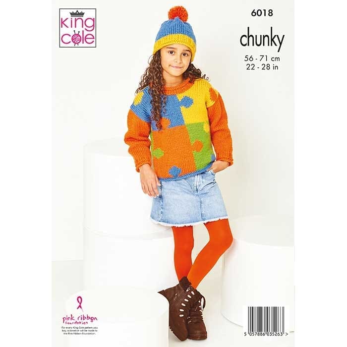king-cole-6018-strickanleitung-jigsaw-pullover-chunky image 2