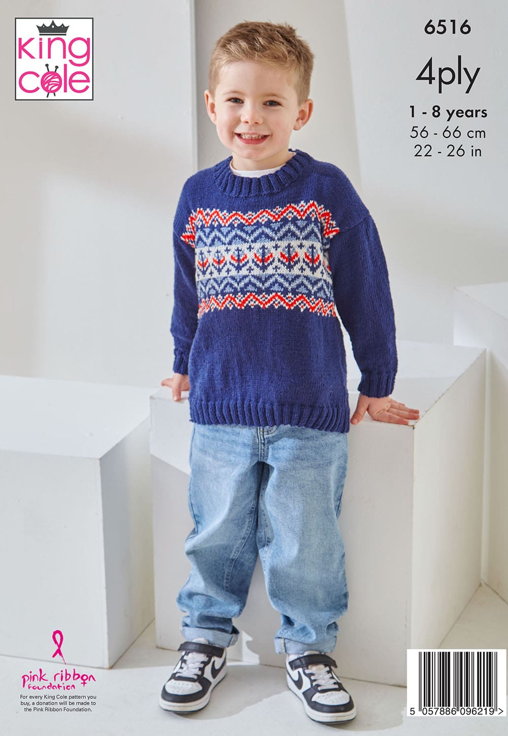 king-cole-p6516-strickanleitung-sweater-cherished-4ply image 2