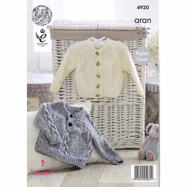 king-cole-4920-raglan-pullover-jacke-strickanleitung-aran image 2