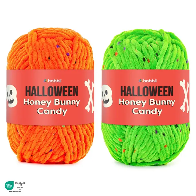 hobbii-honey-bunny-candy-halloween-veloursgarn-pumpkin image 1