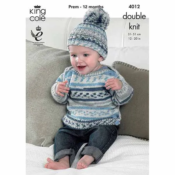 king-cole-4012-strickanleitung-baby-set-cherish-dk image 1