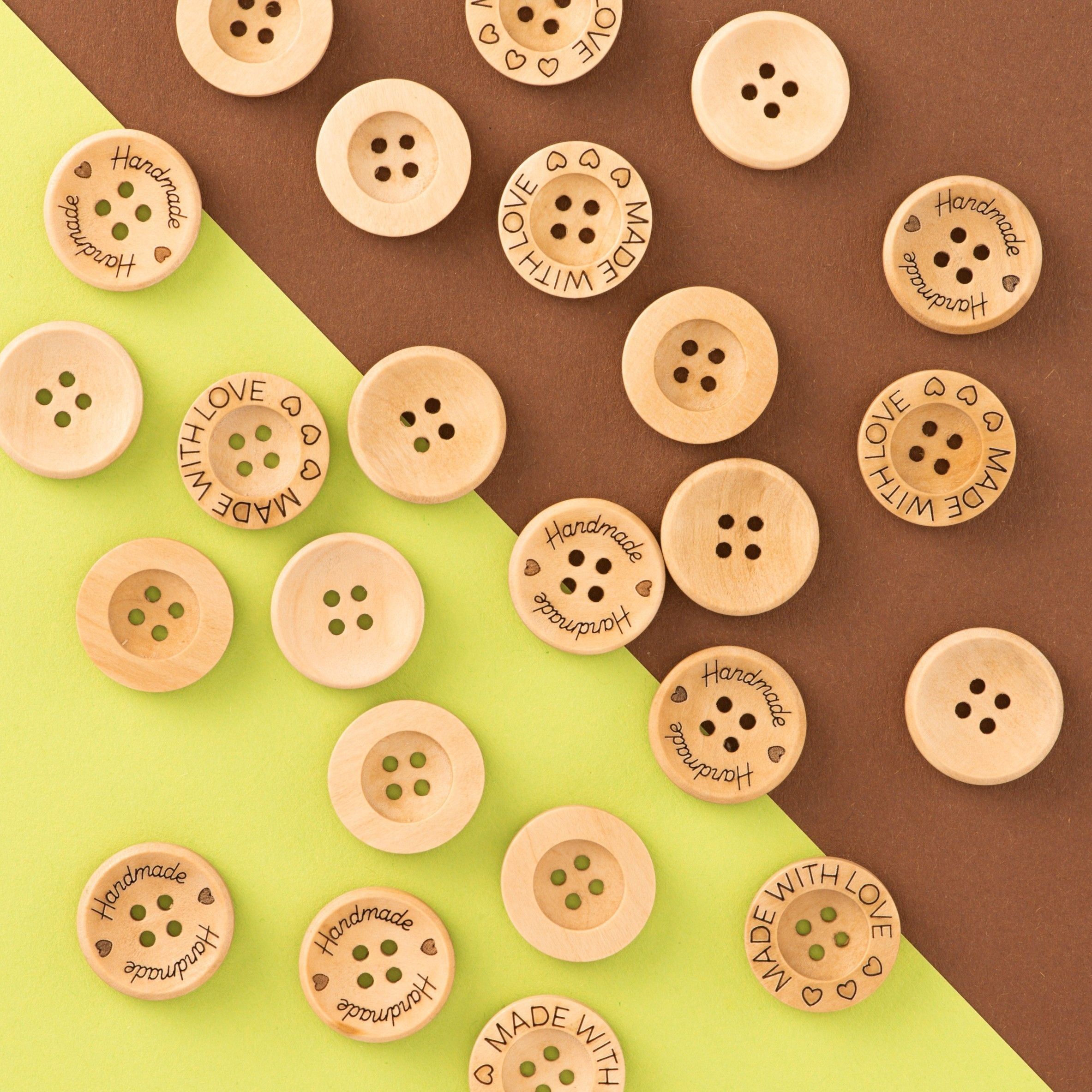 hobbii-holzkn-pfe-21-mm-box-24-st-ck-4-designs-handmade image 2