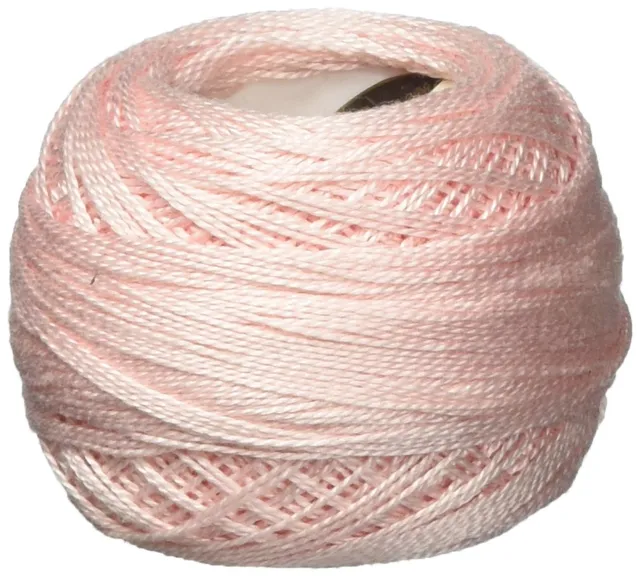 dmc-coton-perl-stickgarn-818-babyrosa-140m-unteilbar image 1