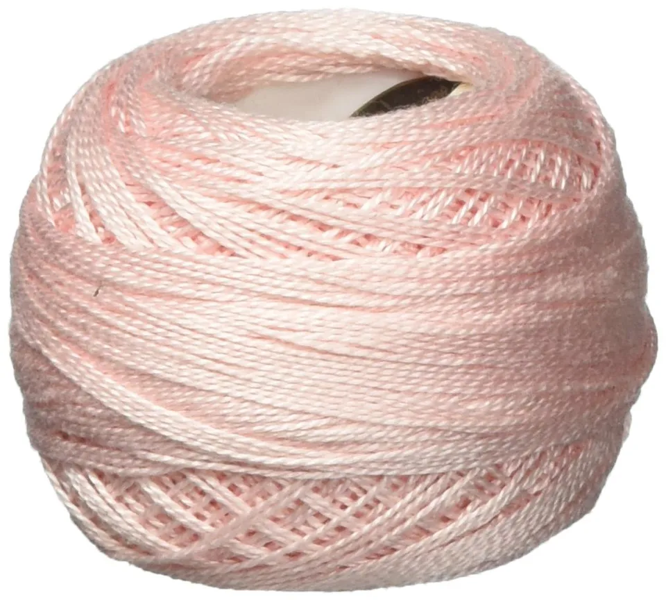 dmc-coton-perl-stickgarn-818-babyrosa-140m-unteilbar image 1