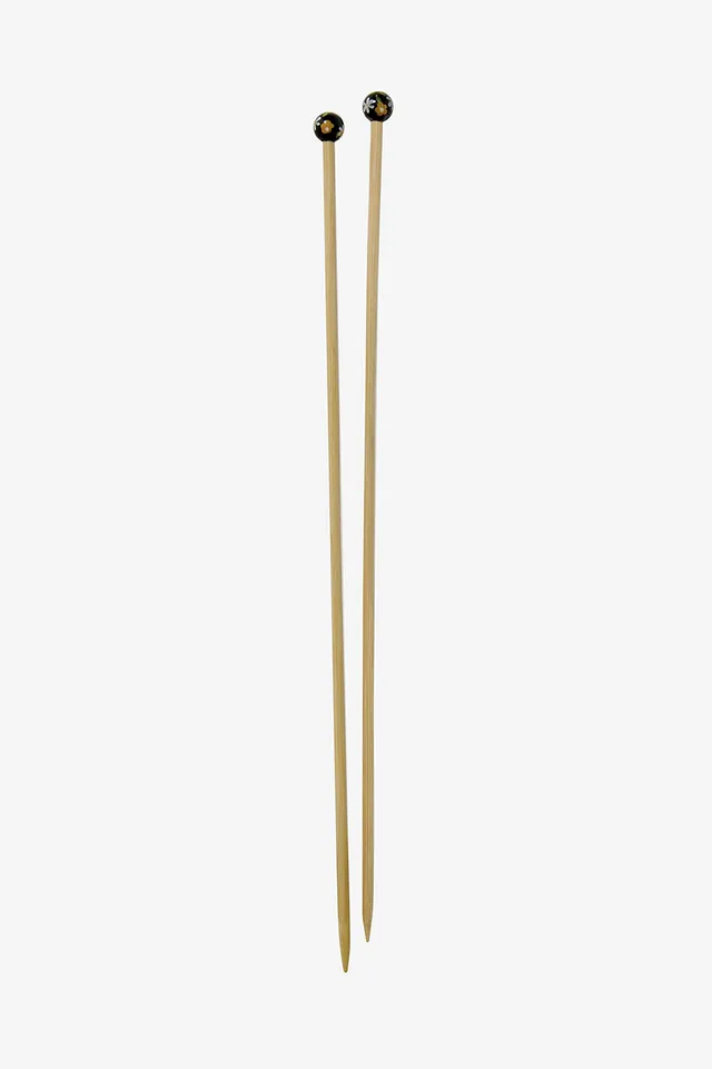 dmc-stricknadeln-bambus-5-5-40-cm-schwarz-jackennadeln image 1