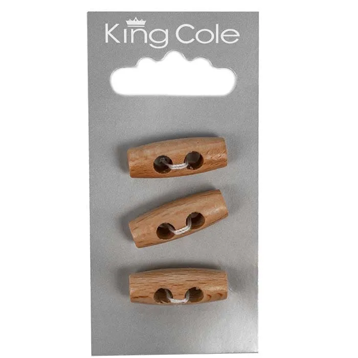 king-cole-haberdashery-toggles-knebelkn-pfe-holz image 1