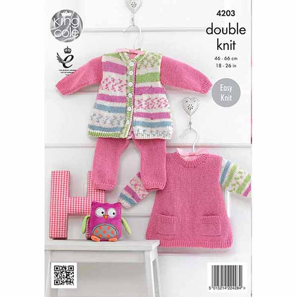 king-cole-4203-tunika-strickanleitung-cherish-dk-set image 2