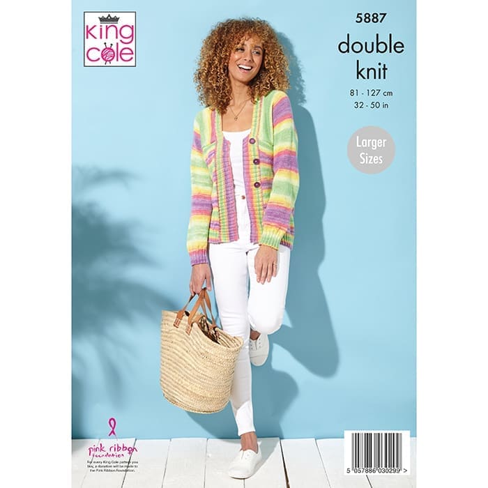 king-cole-5887-a-linie-top-jacke-strickanleitung-tropical-beaches-dk image 2