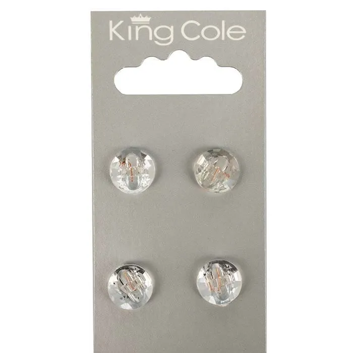 king-cole-haberdashery-domed-diamond-kn-pfe-klar-klein image 1