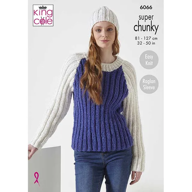 king-cole-6066-strickanleitung-pullover-m-tze-celestial-chunky image 1