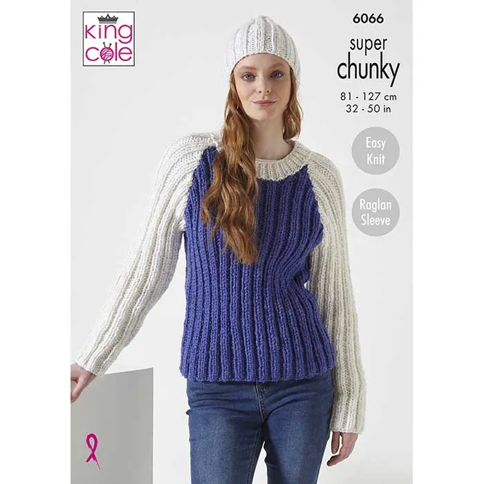 king-cole-6066-strickanleitung-pullover-m-tze-celestial-chunky image 1