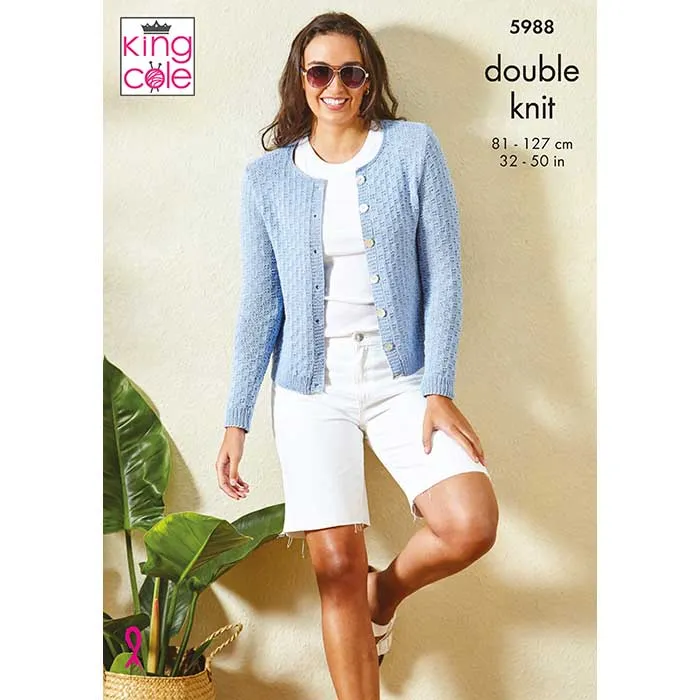 king-cole-patterns-5988-strickanleitung-cardigan-top-linendale-dk image 1