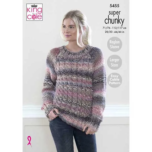 king-cole-5455-strickanleitung-pullover-m-tze-schal-chunky image 1