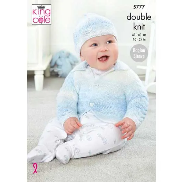 king-cole-patterns-5777-cardigans-m-tze-strickanleitung-baby-pure-dk image 1