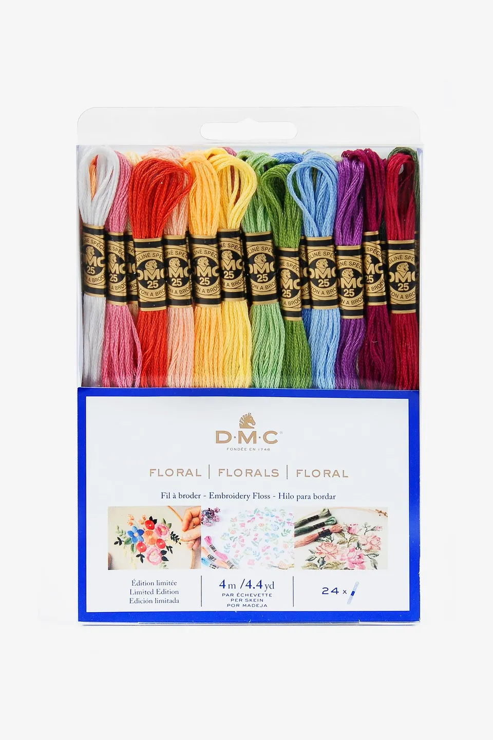 dmc-moulin-sp-cial-stickgarn-set-blumig-24x4m-baumwolle image 1