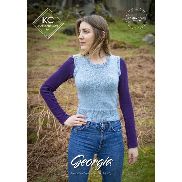 king-cole-georgia-pullover-strickanleitung-naturally-soft-4-ply image 1