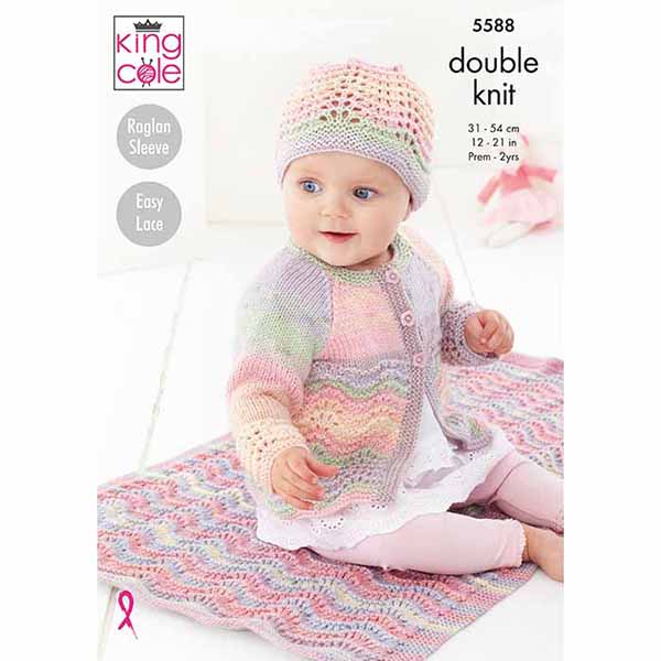 king-cole-patterns-5588-strickanleitung-decke-beaches-dk image 1