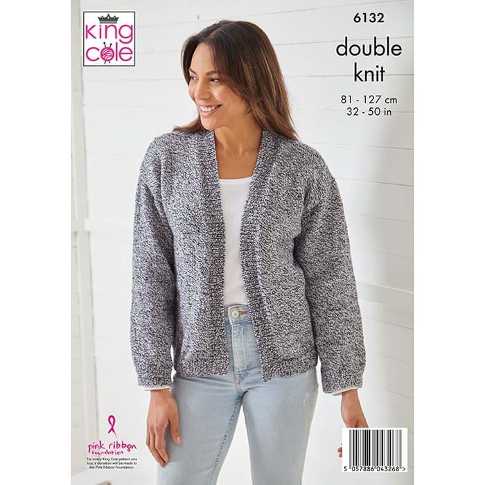king-cole-6132-strickanleitung-pullover-cardigan-twirly-dk image 2