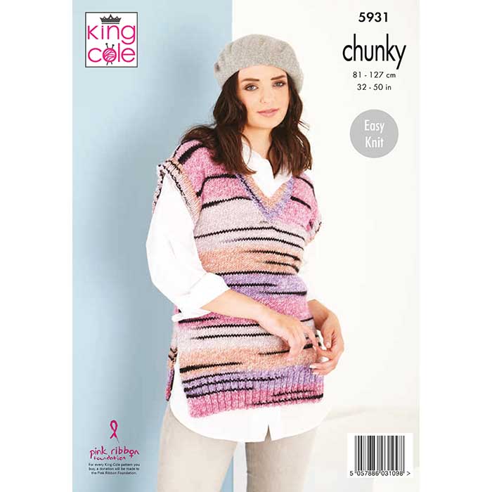 king-cole-5931-strickanleitung-pullunder-chunky-safari image 2