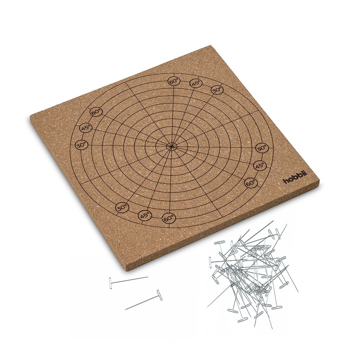 hobbii-spannmatte-mit-t-stiften-kork-blockmatte-one-size image 2