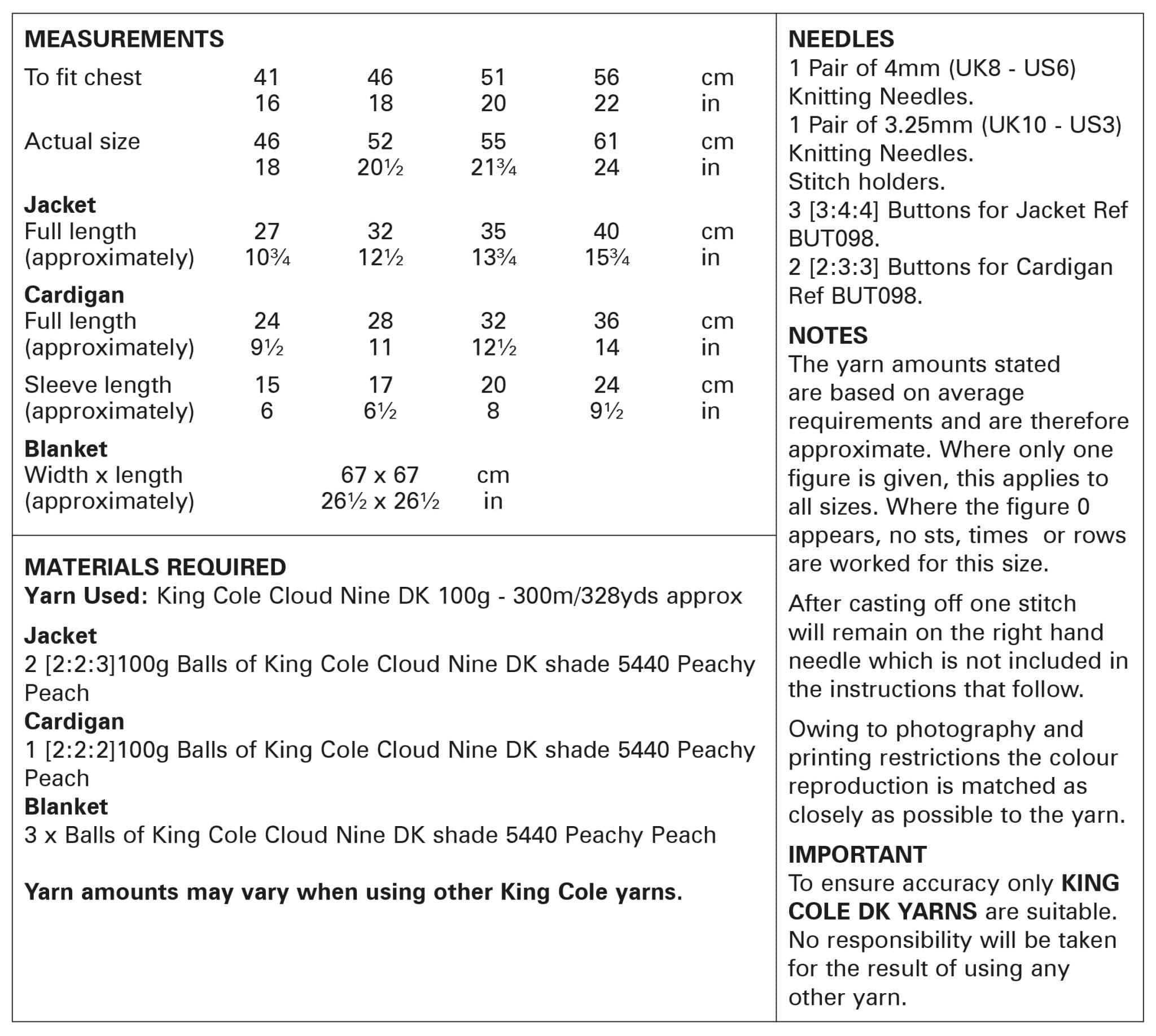 king-cole-patterns-6060-strickanleitung-jacke-decke-cloud-nine-dk image 3