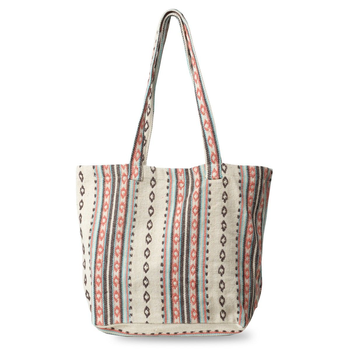 hobbii-jacquard-shopper-einkaufstasche-blue-tile-baumwolle image 1
