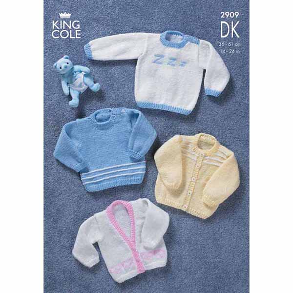king-cole-2909-pullover-strickanleitung-dk-jacke-cardigan image 1