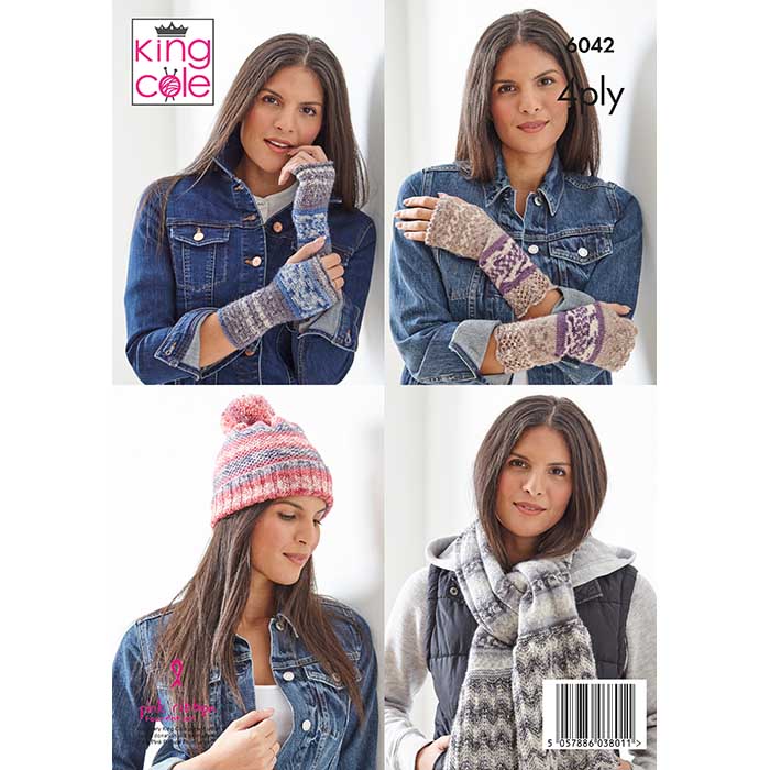 king-cole-patterns-6042-strickanleitung-accessoires-norse-4-ply image 2