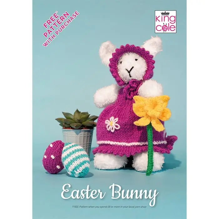 king-cole-free-hase-strickanleitung-truffle-ostern-pl-sch image 1