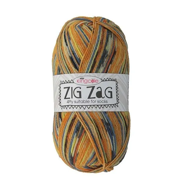 king-cole-zig-zag-4-ply-sockenwolle-selbststreifend image 1