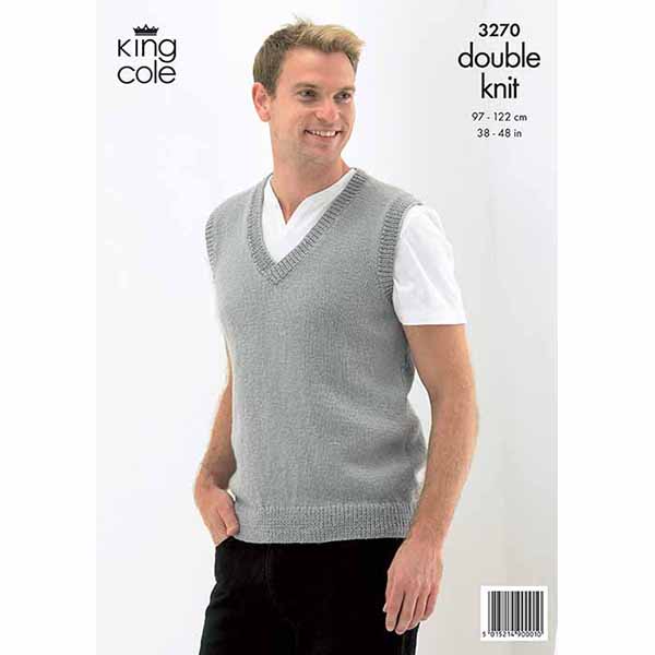 king-cole-patterns-3270-strickanleitung-weste-merino-dk image 2