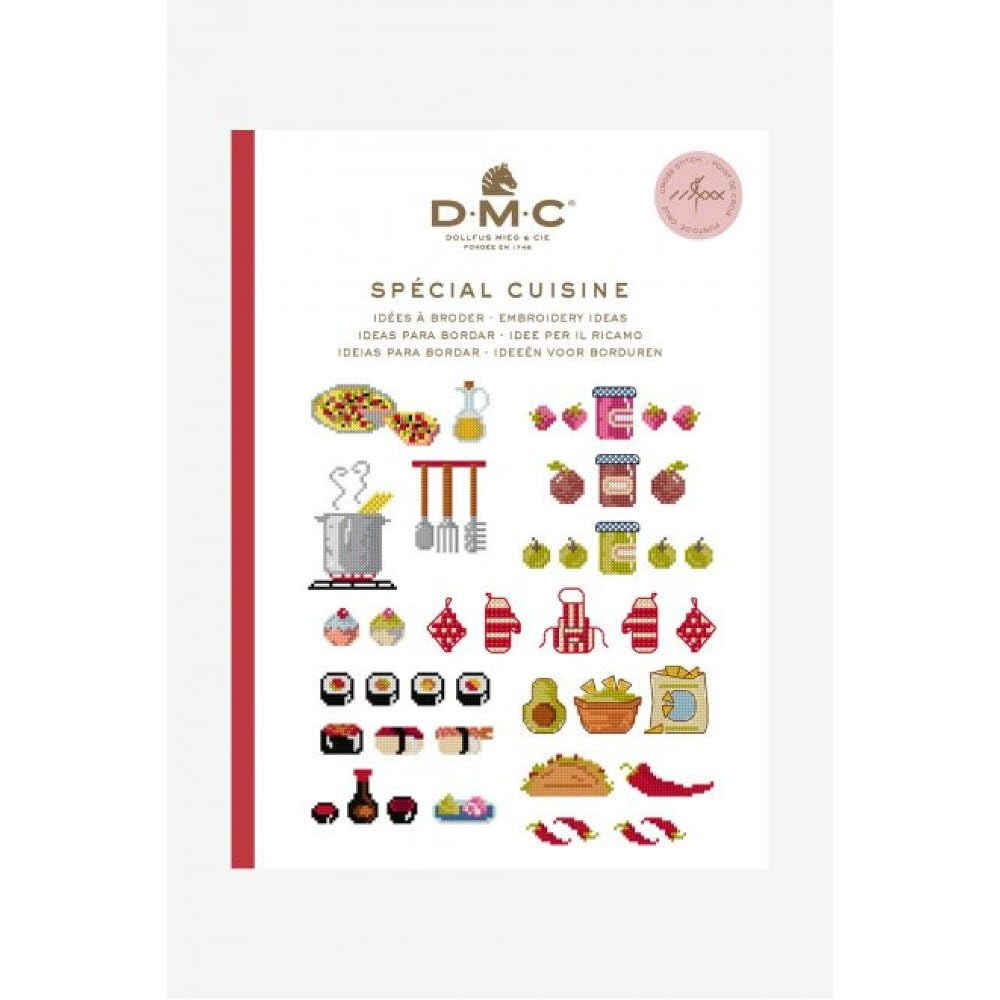 dmc-k-che-kreuzstich-heft-a6-40-seiten-80-mini-motive-kochen image 1