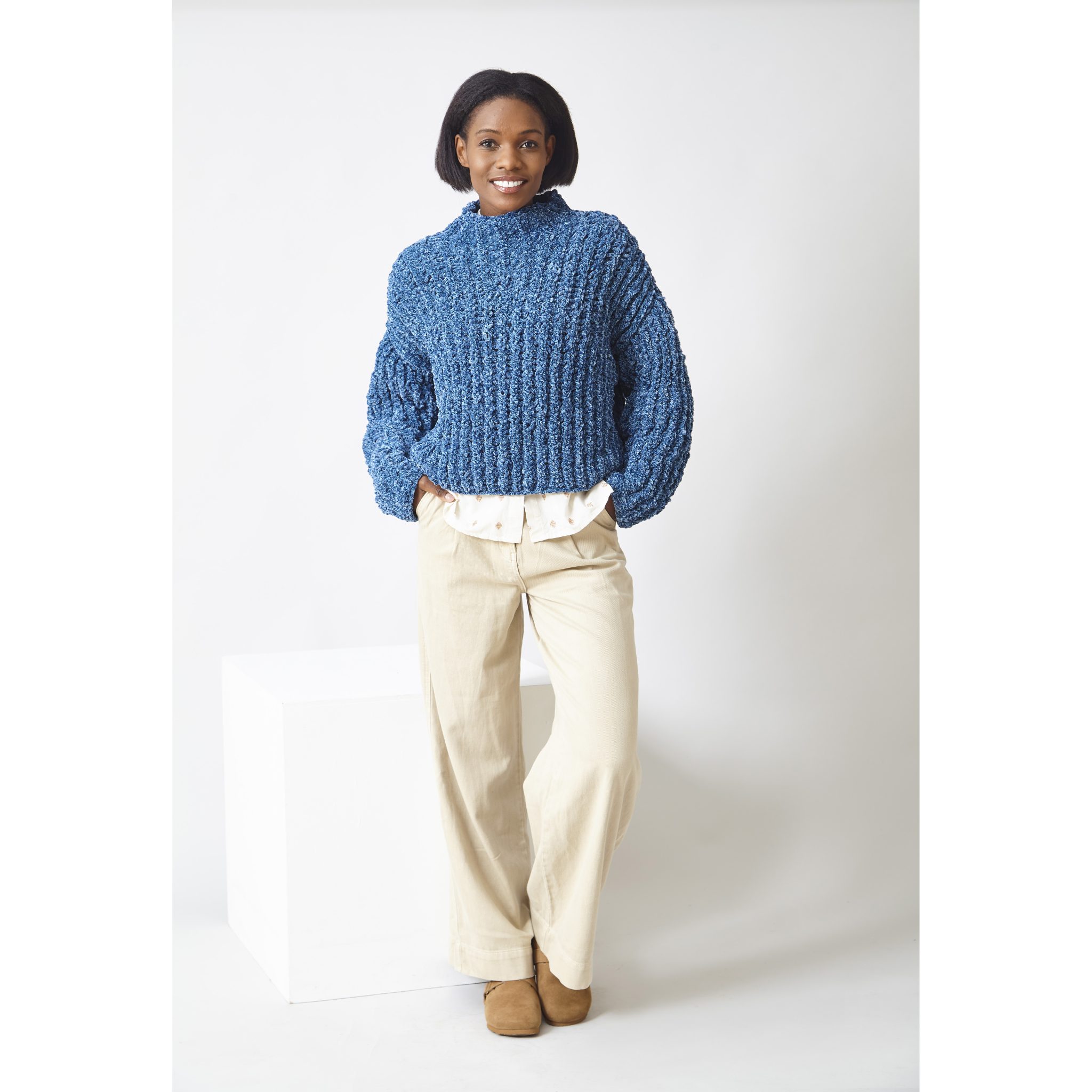 king-cole-patterns-6315-strickanleitung-cardigan-pullover-tweed image 2