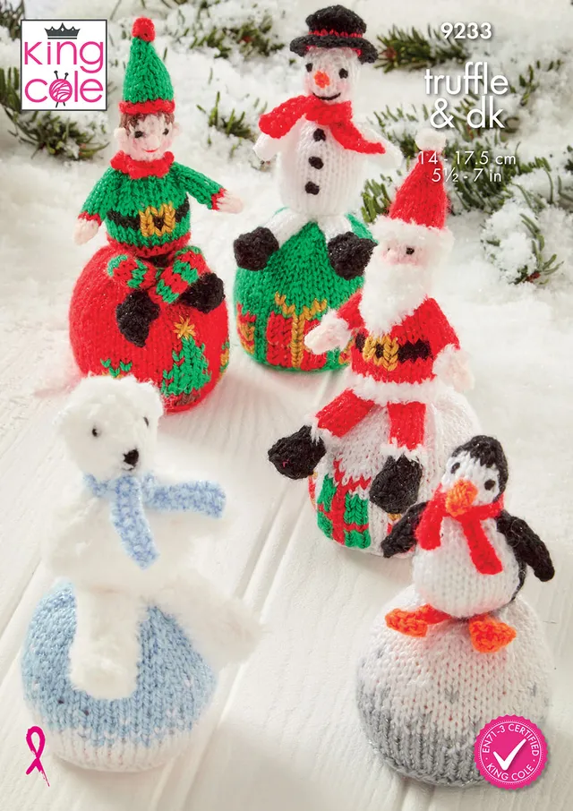 king-cole-9233-weihnachten-orangenh-llen-strickanleitung-figuren image 1