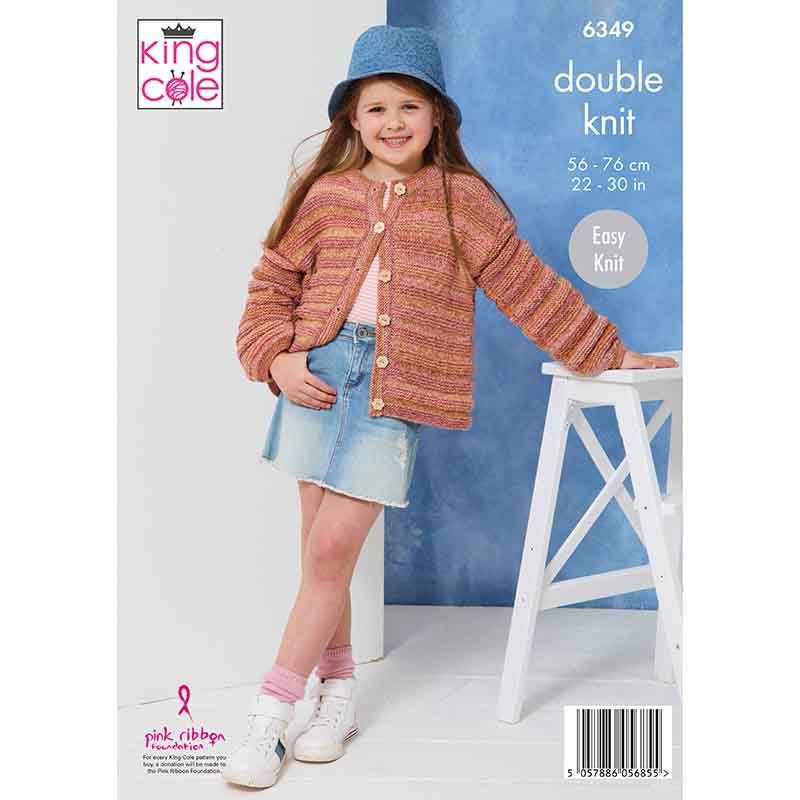 king-cole-6349-strickanleitung-pullover-cardigan-jamboree-dk image 2
